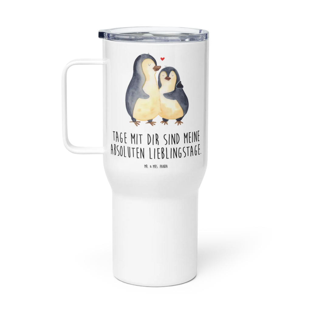 XXL thermal mug Penguin embrace XL Reisetasse, Reisebecher, Großer Thermobecher, Autobecher, Thermobecher, XL Thermobecher, Jumbo Becher, Pinguin, Verlobung, Liebesgeschenk, Liebesbeweis, Jahrestag, Hochzeitstag, Liebe, Hochzeit, Liebespaar, Hochzeitsgeschenk