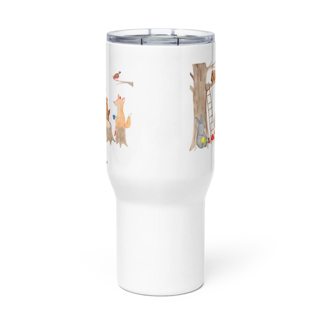 XXL thermal mug forest animals picnic Großer Thermobecher, Reisebecher, Thermobecher, Jumbo Becher, Autobecher, XL Reisetasse, XL Thermobecher, Tiermotive, Gute Laune, lustige Sprüche, Tiere, Wald, Igel, Fuchs, Waldtiere, Eichhörnchen, Maus, Hase, Picknick