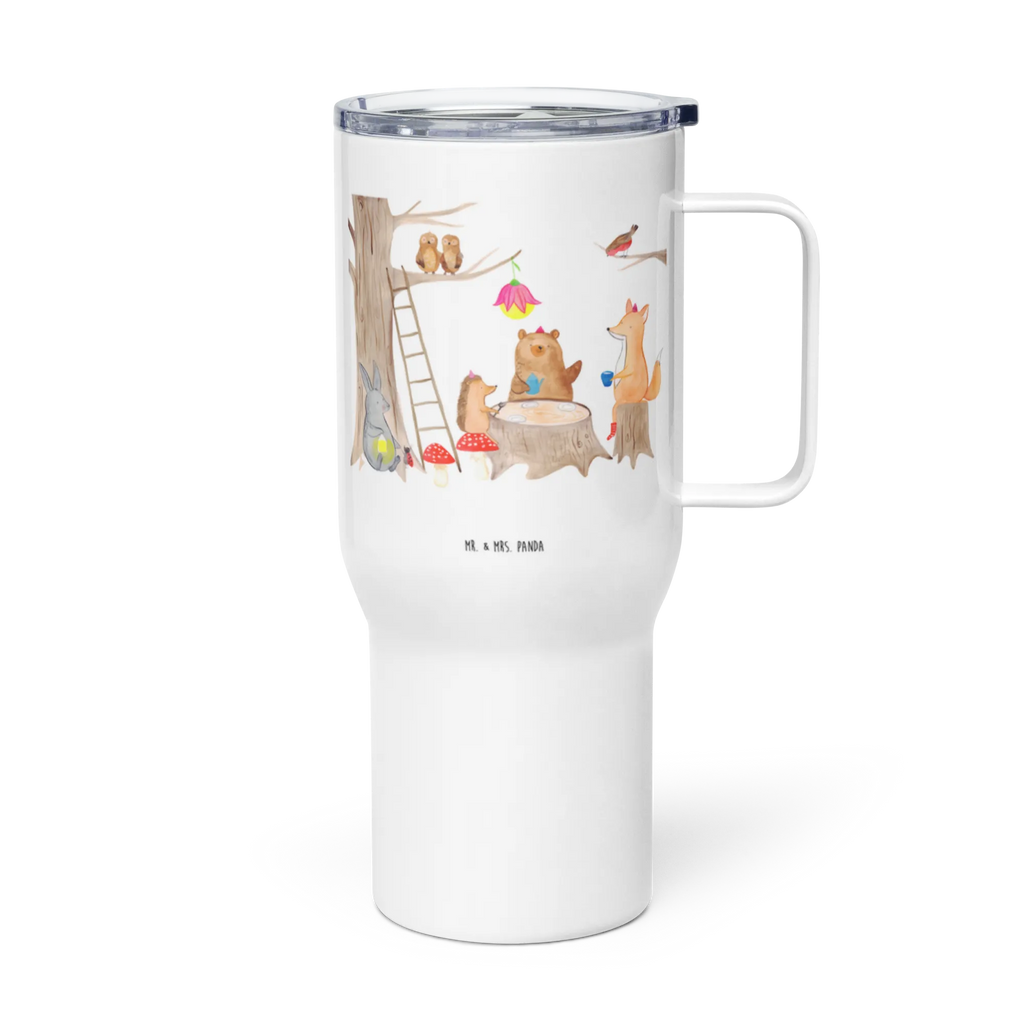 XXL thermal mug forest animals picnic Großer Thermobecher, Reisebecher, Thermobecher, Jumbo Becher, Autobecher, XL Reisetasse, XL Thermobecher, Tiermotive, Gute Laune, lustige Sprüche, Tiere, Wald, Igel, Fuchs, Waldtiere, Eichhörnchen, Maus, Hase, Picknick
