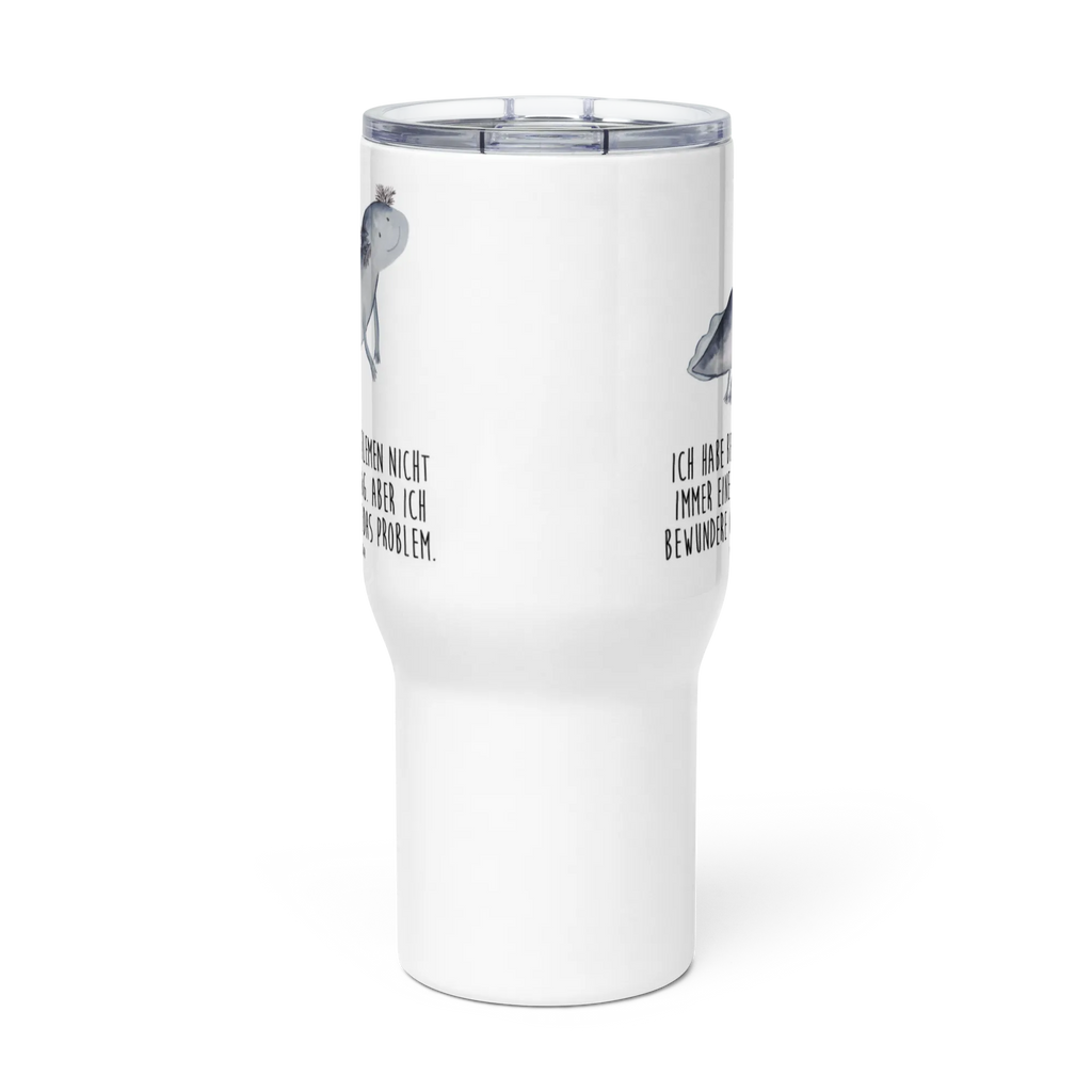 XXL Thermobecher Axolotl Schwimmen XL Reisetasse, XL Thermobecher, Großer Thermobecher, Autobecher, Reisebecher, Jumbo Becher, Axolotl, Molch, Lurche, Axolot, Schwanzlurch, Lösungen, Motivation, Problem, Probleme, Lurch