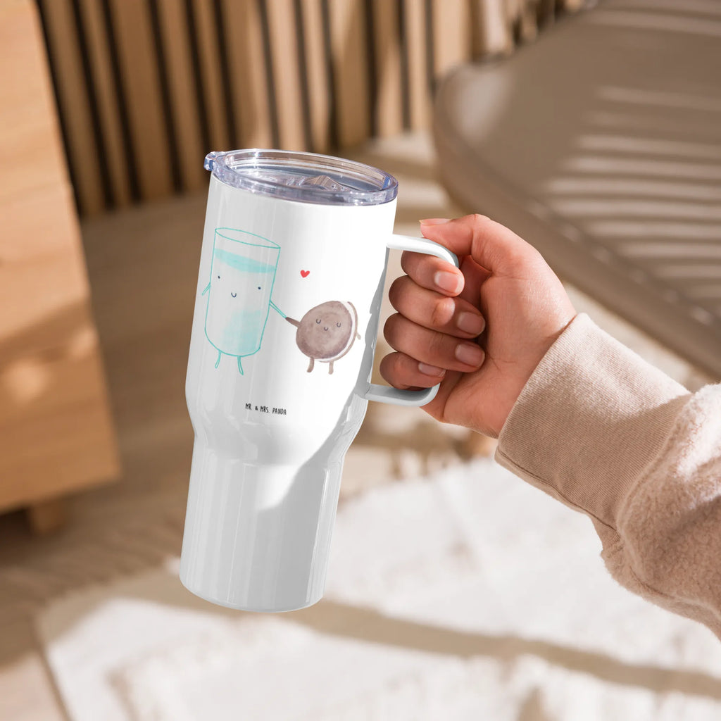 XXL thermal mug milk biscuit XL Thermobecher, Autobecher, XL Reisetasse, Reisebecher, Jumbo Becher, Thermobecher, Großer Thermobecher, Tiermotive, Gute Laune, lustige Sprüche, Tiere, Milch, Kekse, Keks, perfektes Paar, Cookie, Motiv süß, Kaffee, romantisch, Milk, Einladung Frühstück