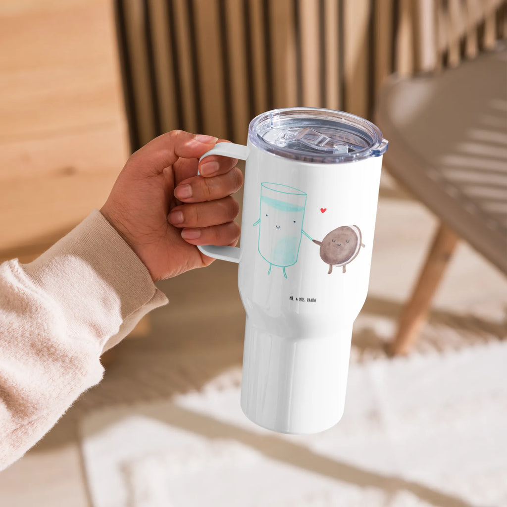 XXL thermal mug milk biscuit XL Thermobecher, Autobecher, XL Reisetasse, Reisebecher, Jumbo Becher, Thermobecher, Großer Thermobecher, Tiermotive, Gute Laune, lustige Sprüche, Tiere, Milch, Kekse, Keks, perfektes Paar, Cookie, Motiv süß, Kaffee, romantisch, Milk, Einladung Frühstück