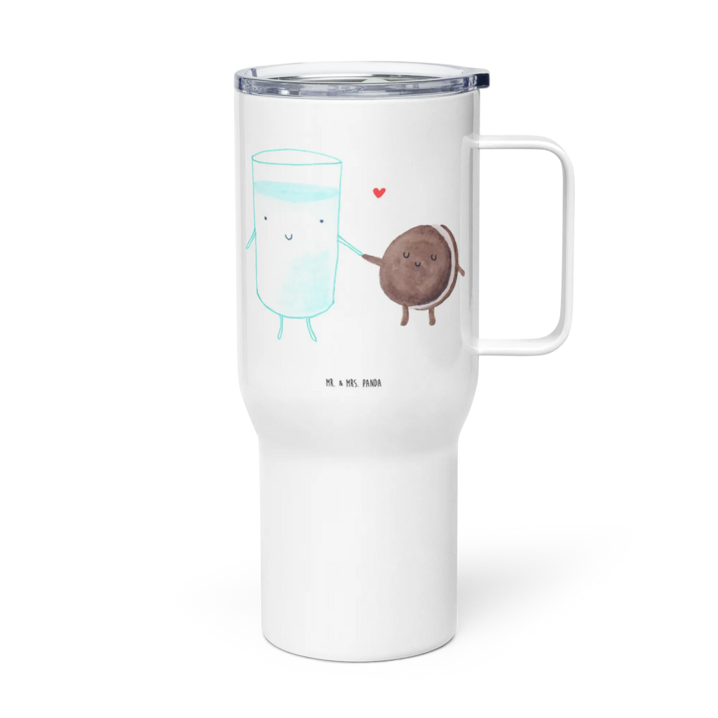 XXL thermal mug milk biscuit XL Thermobecher, Autobecher, XL Reisetasse, Reisebecher, Jumbo Becher, Thermobecher, Großer Thermobecher, Tiermotive, Gute Laune, lustige Sprüche, Tiere, Milch, Kekse, Keks, perfektes Paar, Cookie, Motiv süß, Kaffee, romantisch, Milk, Einladung Frühstück