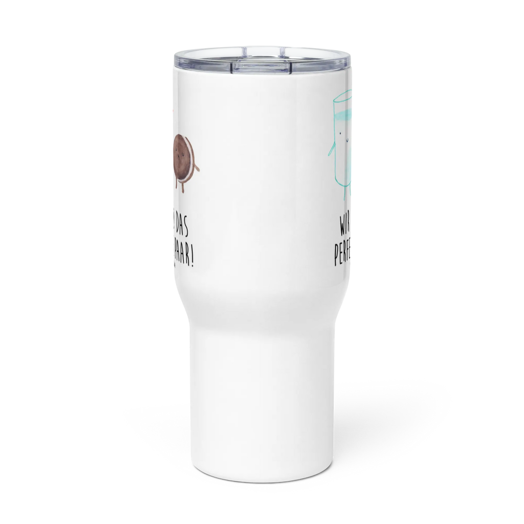 XXL thermal mug milk biscuit XL Thermobecher, Autobecher, XL Reisetasse, Reisebecher, Jumbo Becher, Thermobecher, Großer Thermobecher, Tiermotive, Gute Laune, lustige Sprüche, Tiere, Milch, Kekse, Keks, perfektes Paar, Cookie, Motiv süß, Kaffee, romantisch, Milk, Einladung Frühstück