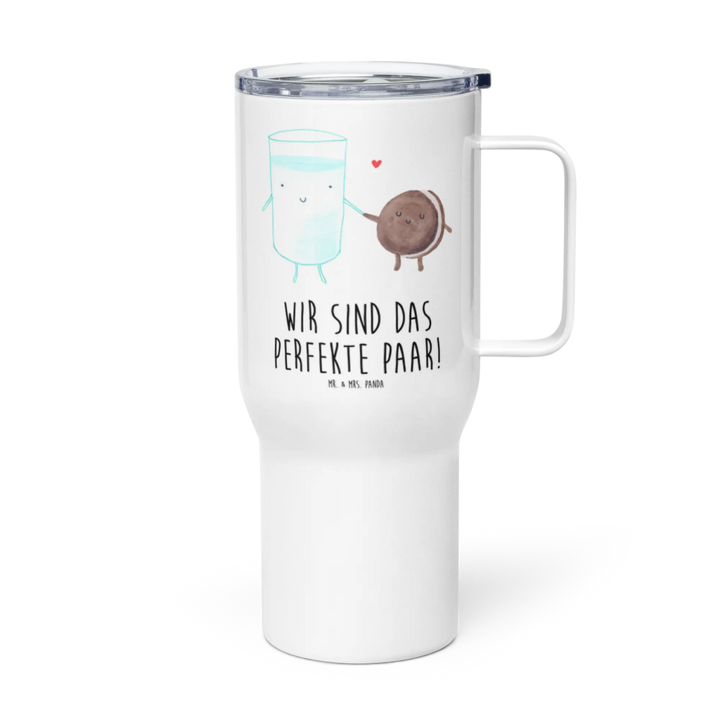 XXL thermal mug milk biscuit XL Thermobecher, Autobecher, XL Reisetasse, Reisebecher, Jumbo Becher, Thermobecher, Großer Thermobecher, Tiermotive, Gute Laune, lustige Sprüche, Tiere, Milch, Kekse, Keks, perfektes Paar, Cookie, Motiv süß, Kaffee, romantisch, Milk, Einladung Frühstück