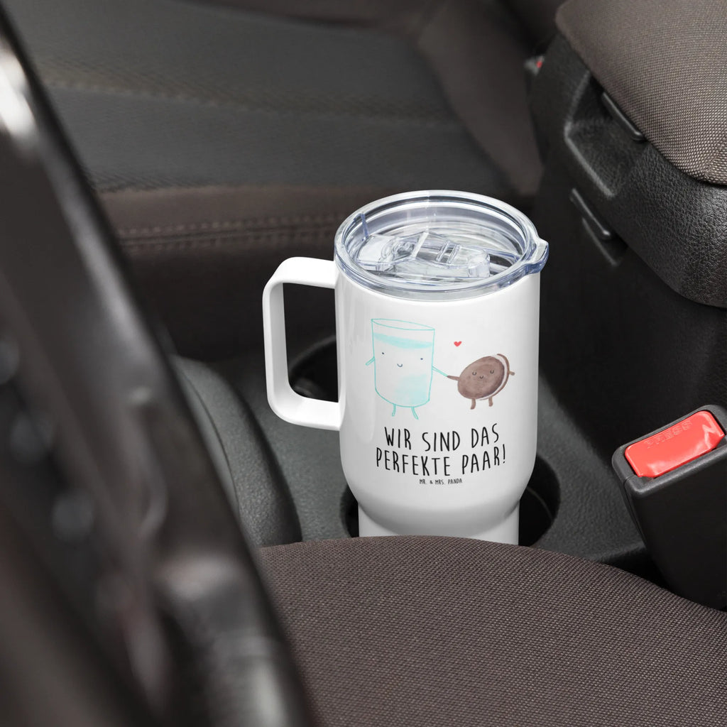 XXL thermal mug milk biscuit XL Thermobecher, Autobecher, XL Reisetasse, Reisebecher, Jumbo Becher, Thermobecher, Großer Thermobecher, Tiermotive, Gute Laune, lustige Sprüche, Tiere, Milch, Kekse, Keks, perfektes Paar, Cookie, Motiv süß, Kaffee, romantisch, Milk, Einladung Frühstück