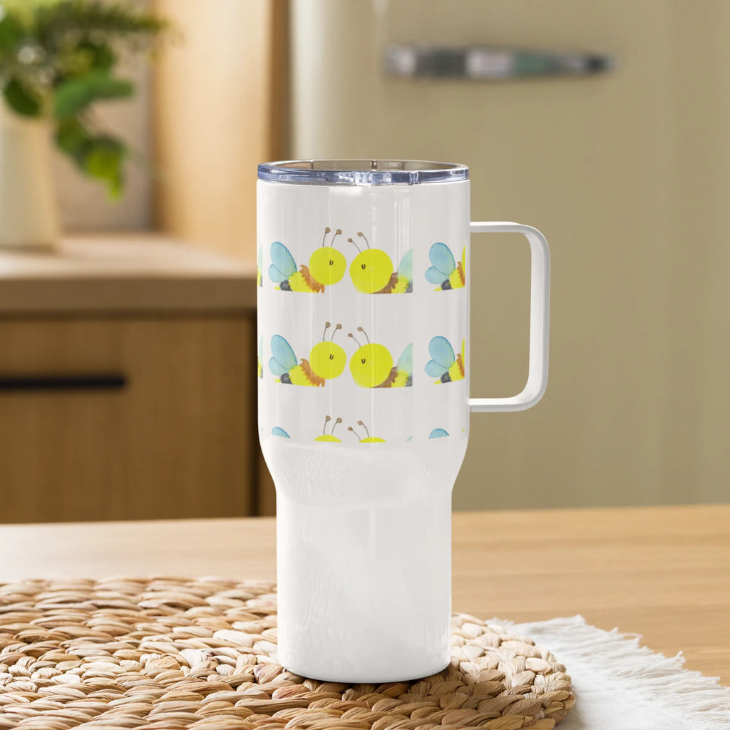 XXL thermal mug bee Love XL Reisetasse, Jumbo Becher, XL Thermobecher, Reisebecher, Autobecher, Großer Thermobecher, Biene, Wespe, Hummel