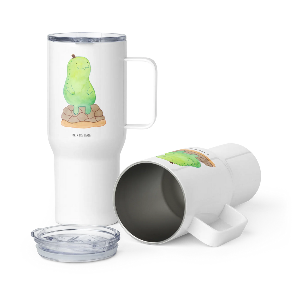 XXL thermal mug tortoise Break Autobecher, Großer Thermobecher, XL Reisetasse, Reisebecher, Jumbo Becher, XL Thermobecher, Schildkröte, Achtsamkeit, Entschleunigen, Achtsam