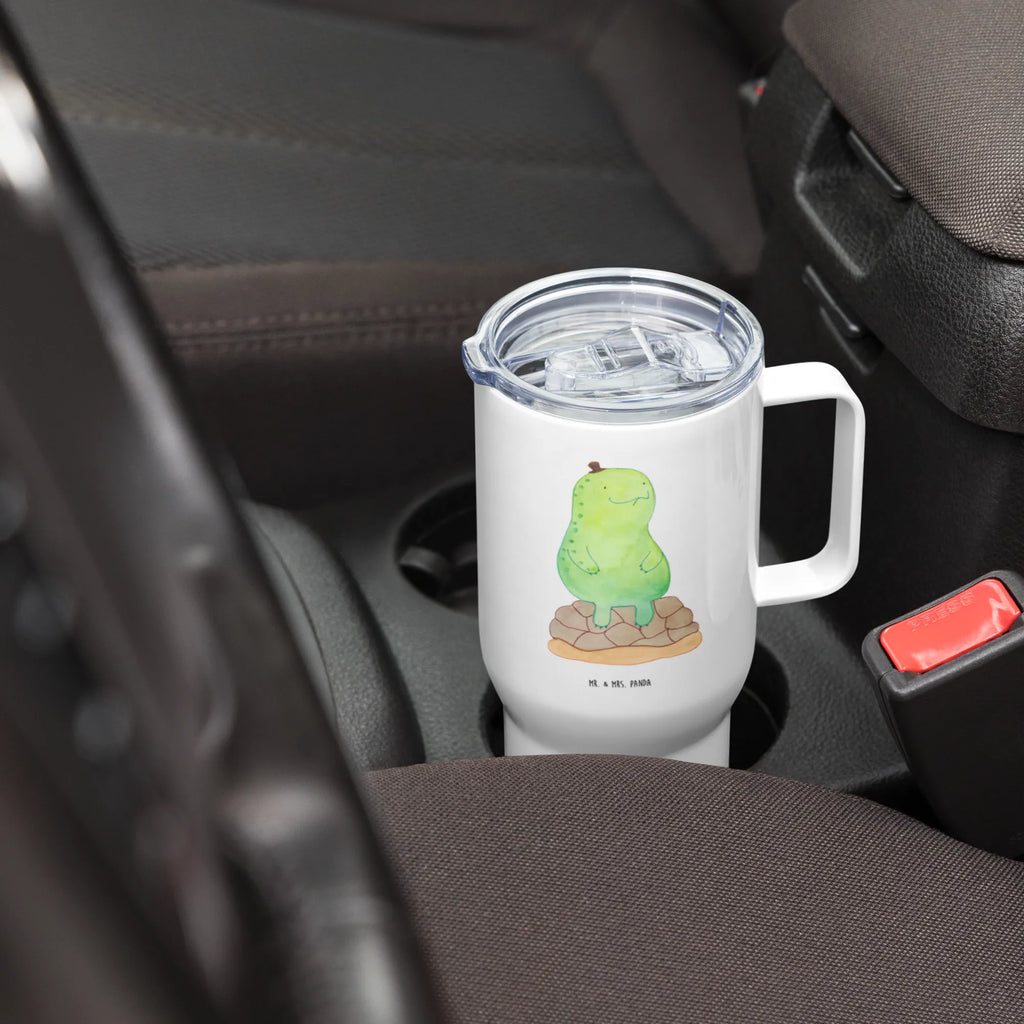 XXL thermal mug tortoise Break Autobecher, Großer Thermobecher, XL Reisetasse, Reisebecher, Jumbo Becher, XL Thermobecher, Schildkröte, Achtsamkeit, Entschleunigen, Achtsam