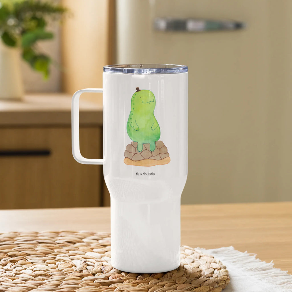 XXL thermal mug tortoise Break Autobecher, Großer Thermobecher, XL Reisetasse, Reisebecher, Jumbo Becher, XL Thermobecher, Schildkröte, Achtsamkeit, Entschleunigen, Achtsam