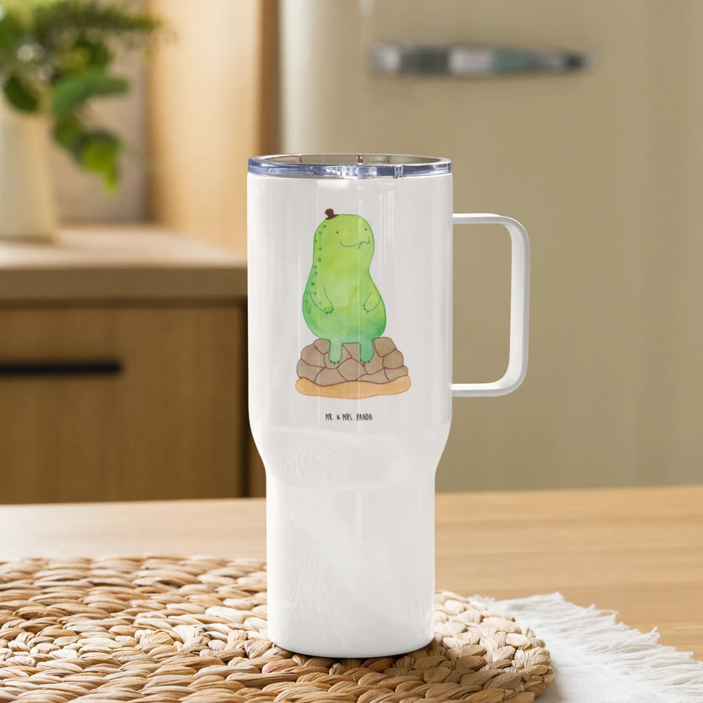 XXL thermal mug tortoise Break Autobecher, Großer Thermobecher, XL Reisetasse, Reisebecher, Jumbo Becher, XL Thermobecher, Schildkröte, Achtsamkeit, Entschleunigen, Achtsam