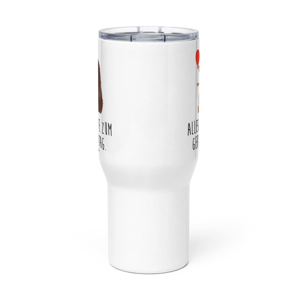 XXL thermal mug Hedgehog balloon Autobecher, Thermobecher, Jumbo Becher, Reisebecher, Großer Thermobecher, XL Reisetasse, XL Thermobecher, Tiermotive, Gute Laune, lustige Sprüche, Tiere, Ballon, Igel, Happy Birthday, Herzlichen Glückwunsch, Geburtstagskind, Glückwunsch, Geburtstag