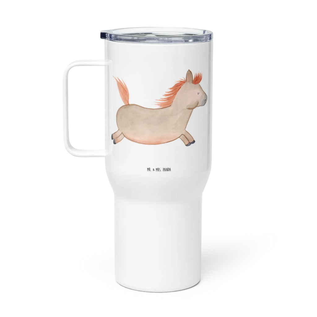 XXL thermal mug Horse Jump XL Thermobecher, Reisebecher, Großer Thermobecher, Jumbo Becher, Autobecher, XL Reisetasse, Bauernhof, Hoftiere, Landwirt, Landwirtin, Ausreiten, Stall, Pferde, Pferd, Pferdestall, Reiten, Pferdebesitzer, Pony