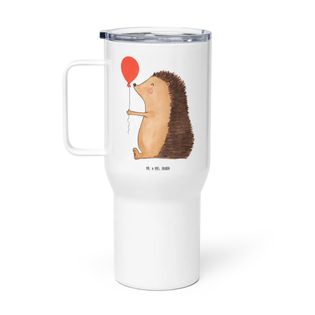 XXL thermal mug Hedgehog balloon Autobecher, Thermobecher, Jumbo Becher, Reisebecher, Großer Thermobecher, XL Reisetasse, XL Thermobecher, Tiermotive, Gute Laune, lustige Sprüche, Tiere, Ballon, Igel, Happy Birthday, Herzlichen Glückwunsch, Geburtstagskind, Glückwunsch, Geburtstag