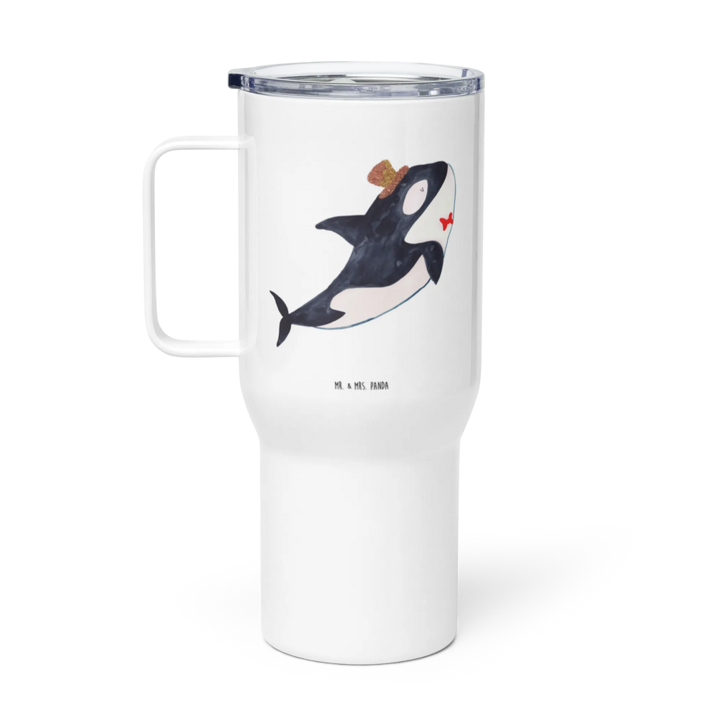 XXL thermal mug orca cylinder Thermobecher, XL Thermobecher, Reisebecher, XL Reisetasse, Großer Thermobecher, Autobecher, Jumbo Becher, Meerestiere, Meer, Urlaub, Narwal, Glitter, Konfetti, Glitzer, Geburtstag, Feier, Fete, Fest, Glückwunsch, Orca