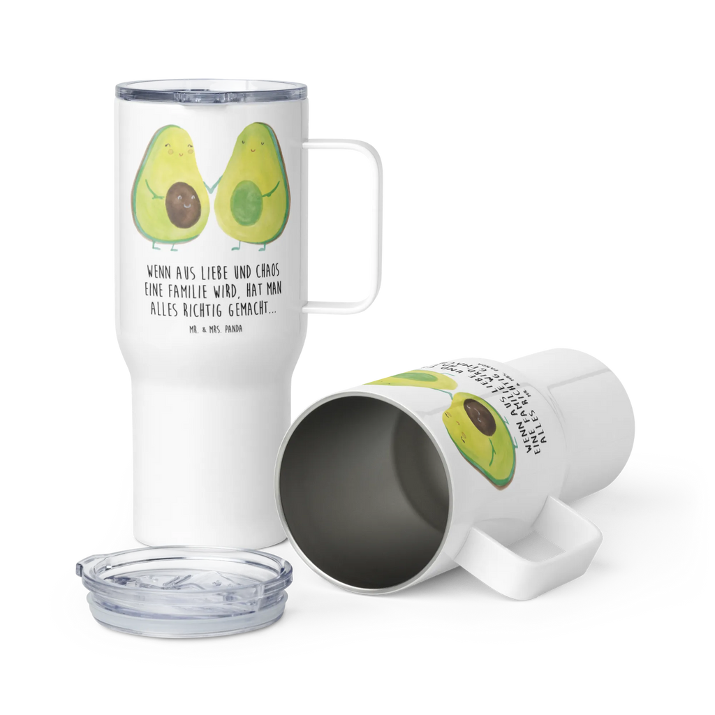 XXL thermal mug avocado pair XL Thermobecher, XL Reisetasse, Reisebecher, Autobecher, Großer Thermobecher, Jumbo Becher, Thermobecher, Avocado, Veggie, Vegan, Gesund, Familie, Hochzeit, Avocuddle, Babyparty, Schwangerschaft, Liebe, Babyshower, Avocados, Kinder, Geburt