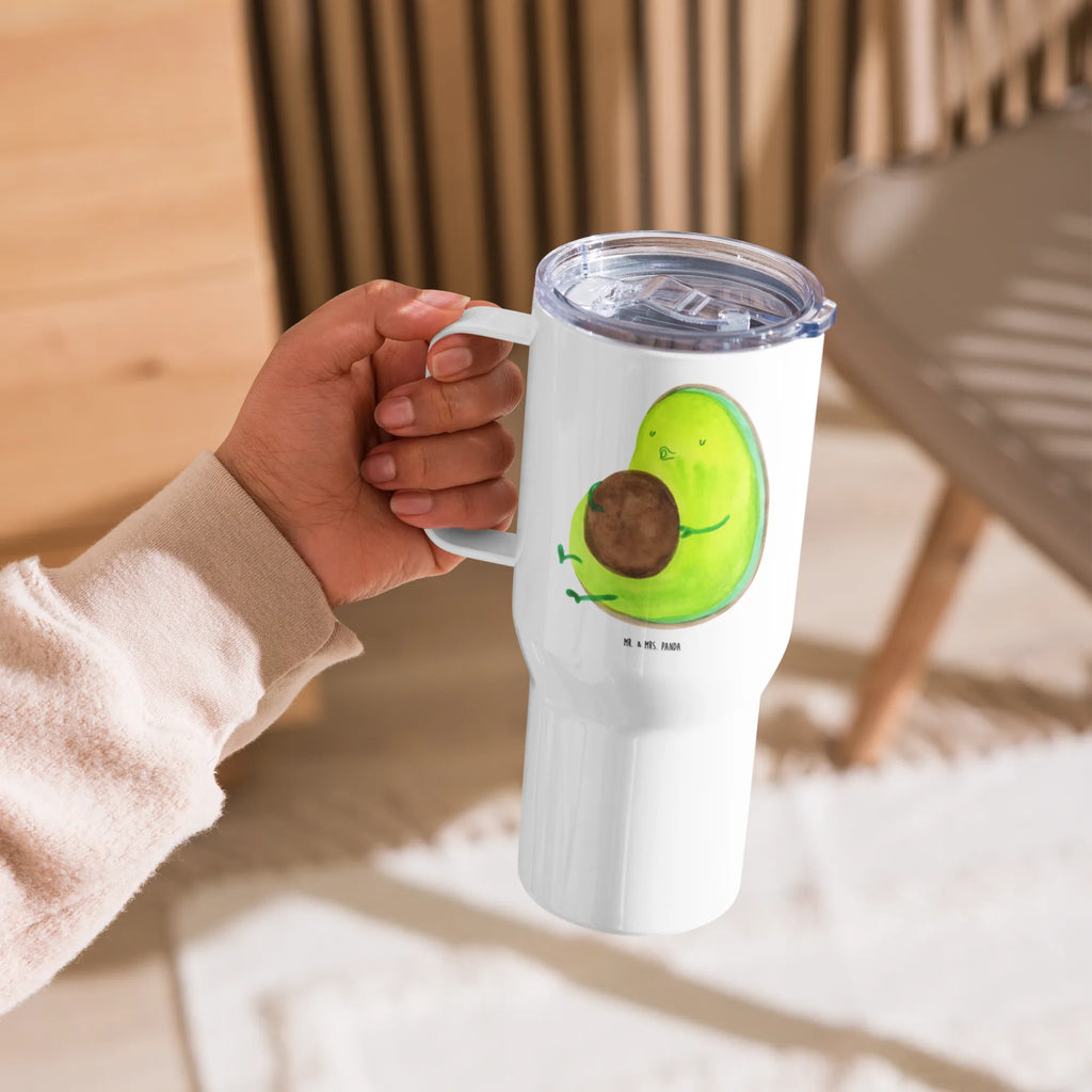 XXL Thermobecher Avocado Pfeifen Autobecher, Jumbo Becher, XL Reisetasse, Reisebecher, XL Thermobecher, Großer Thermobecher, Thermobecher, Avocado, Veggie, Vegan, Gesund, dick sein, Ernährung, Diät, Abnehmen