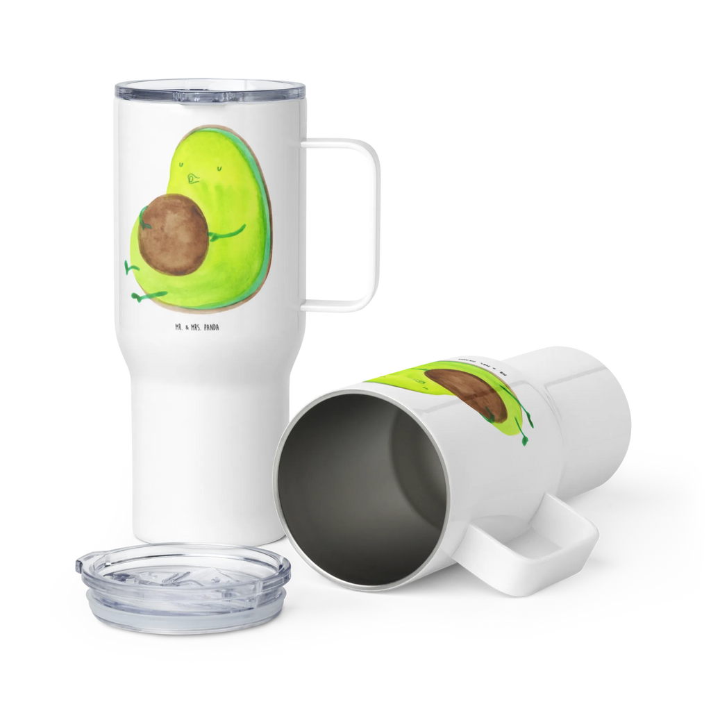 XXL Thermobecher Avocado Pfeifen Autobecher, Jumbo Becher, XL Reisetasse, Reisebecher, XL Thermobecher, Großer Thermobecher, Thermobecher, Avocado, Veggie, Vegan, Gesund, dick sein, Ernährung, Diät, Abnehmen