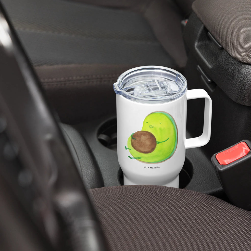 XXL Thermobecher Avocado Pfeifen Autobecher, Jumbo Becher, XL Reisetasse, Reisebecher, XL Thermobecher, Großer Thermobecher, Thermobecher, Avocado, Veggie, Vegan, Gesund, dick sein, Ernährung, Diät, Abnehmen