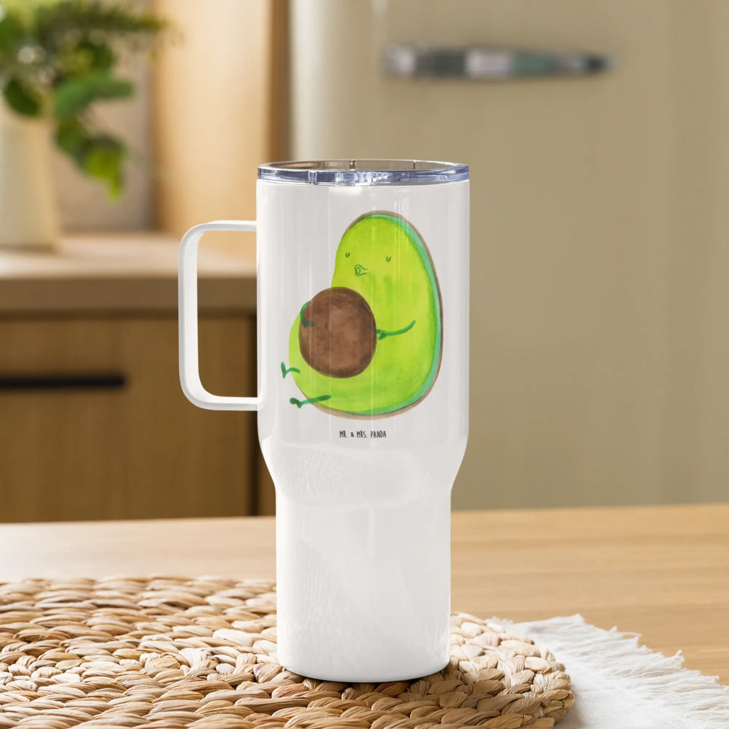 XXL Thermobecher Avocado Pfeifen Autobecher, Jumbo Becher, XL Reisetasse, Reisebecher, XL Thermobecher, Großer Thermobecher, Thermobecher, Avocado, Veggie, Vegan, Gesund, dick sein, Ernährung, Diät, Abnehmen