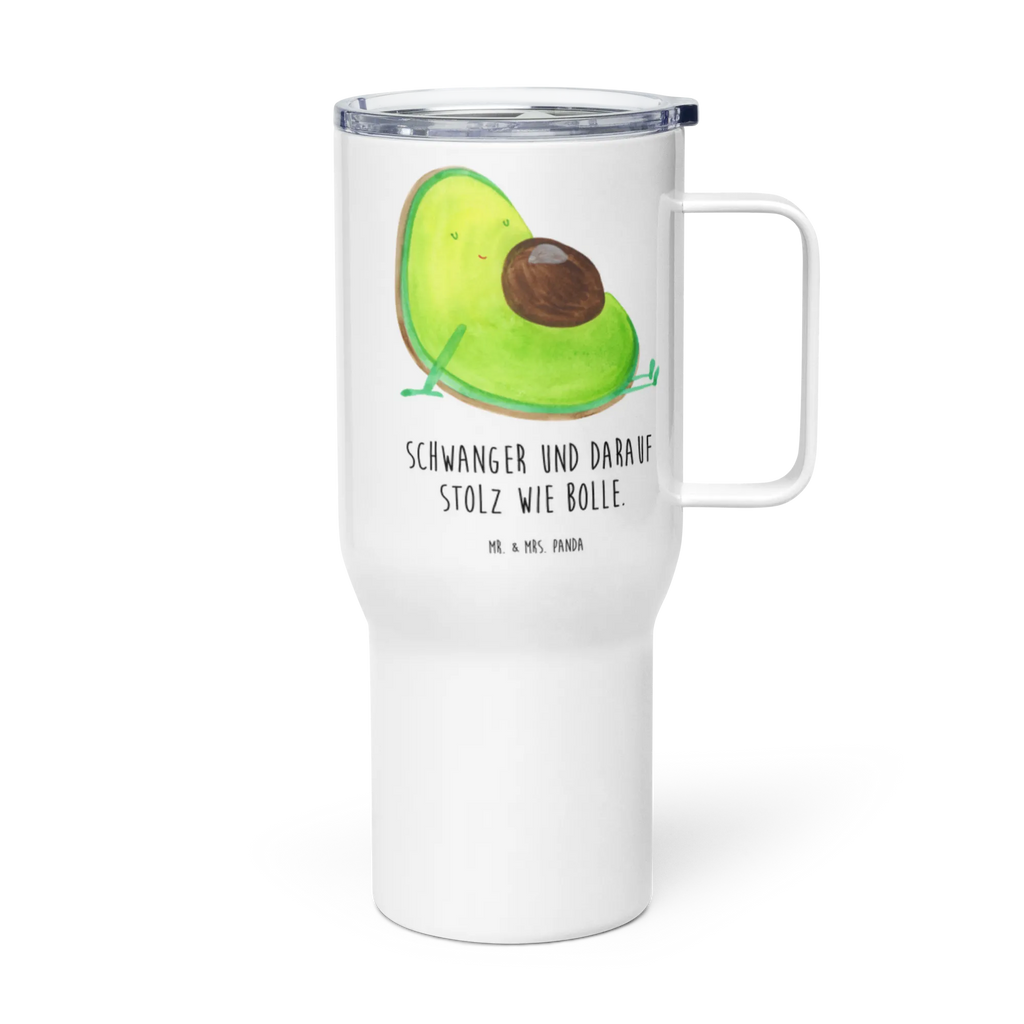 XXL Thermobecher Avocado Schwangerschaft Thermobecher, Reisebecher, Autobecher, Großer Thermobecher, XL Reisetasse, Jumbo Becher, XL Thermobecher, Avocado, Veggie, Vegan, Gesund, Babyshower, Babyparty, Schwangerschaft, schwanger