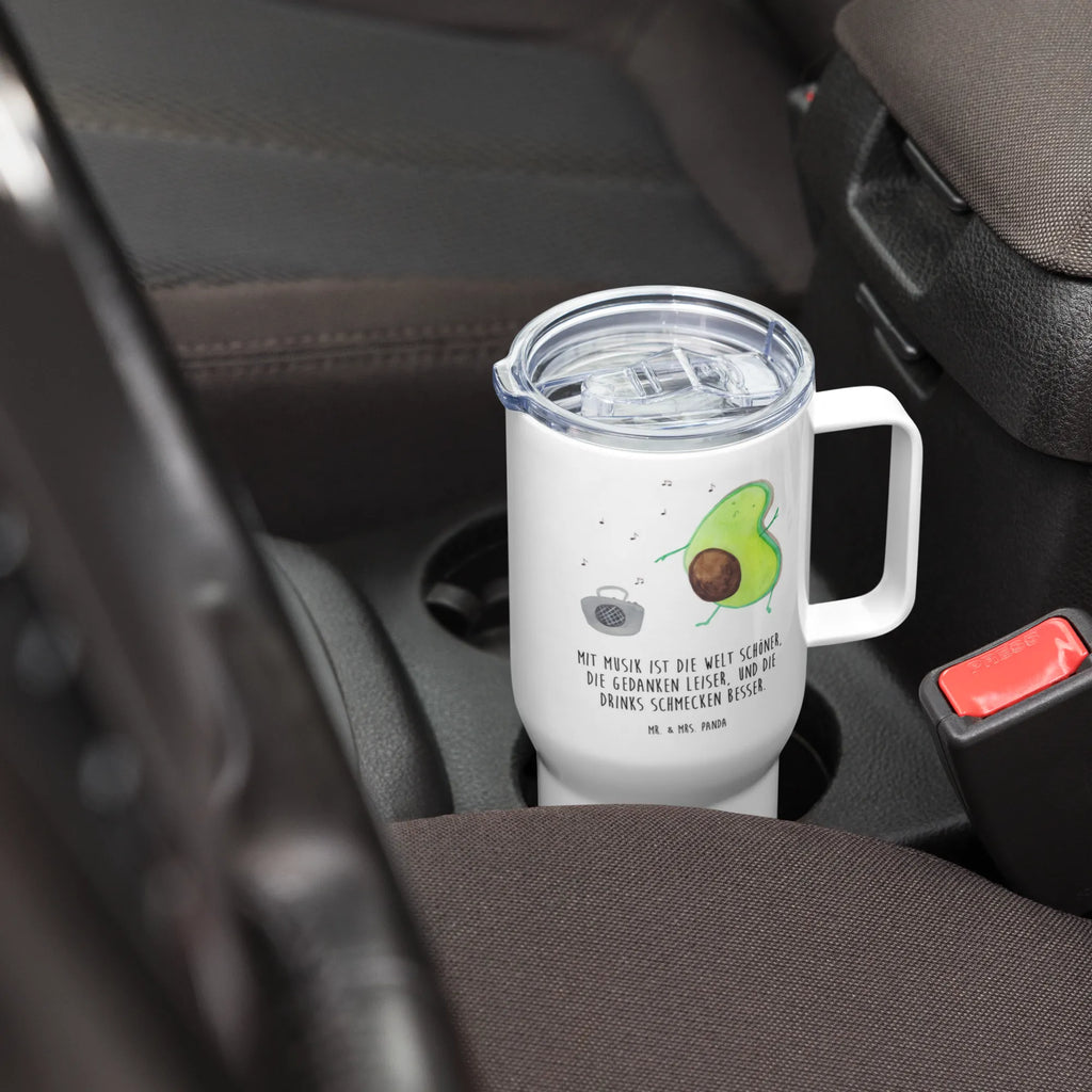 XXL Thermobecher Avocado Tanzen Reisebecher, XL Reisetasse, Autobecher, Jumbo Becher, Thermobecher, Großer Thermobecher, XL Thermobecher, Avocado, Veggie, Vegan, Gesund