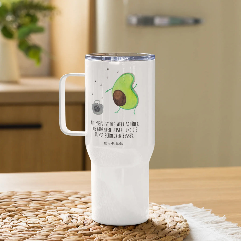 XXL Thermobecher Avocado Tanzen Reisebecher, XL Reisetasse, Autobecher, Jumbo Becher, Thermobecher, Großer Thermobecher, XL Thermobecher, Avocado, Veggie, Vegan, Gesund