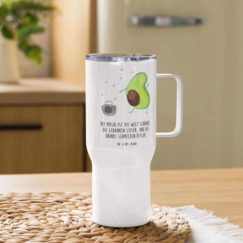 XXL Thermobecher Avocado Tanzen Reisebecher, XL Reisetasse, Autobecher, Jumbo Becher, Thermobecher, Großer Thermobecher, XL Thermobecher, Avocado, Veggie, Vegan, Gesund