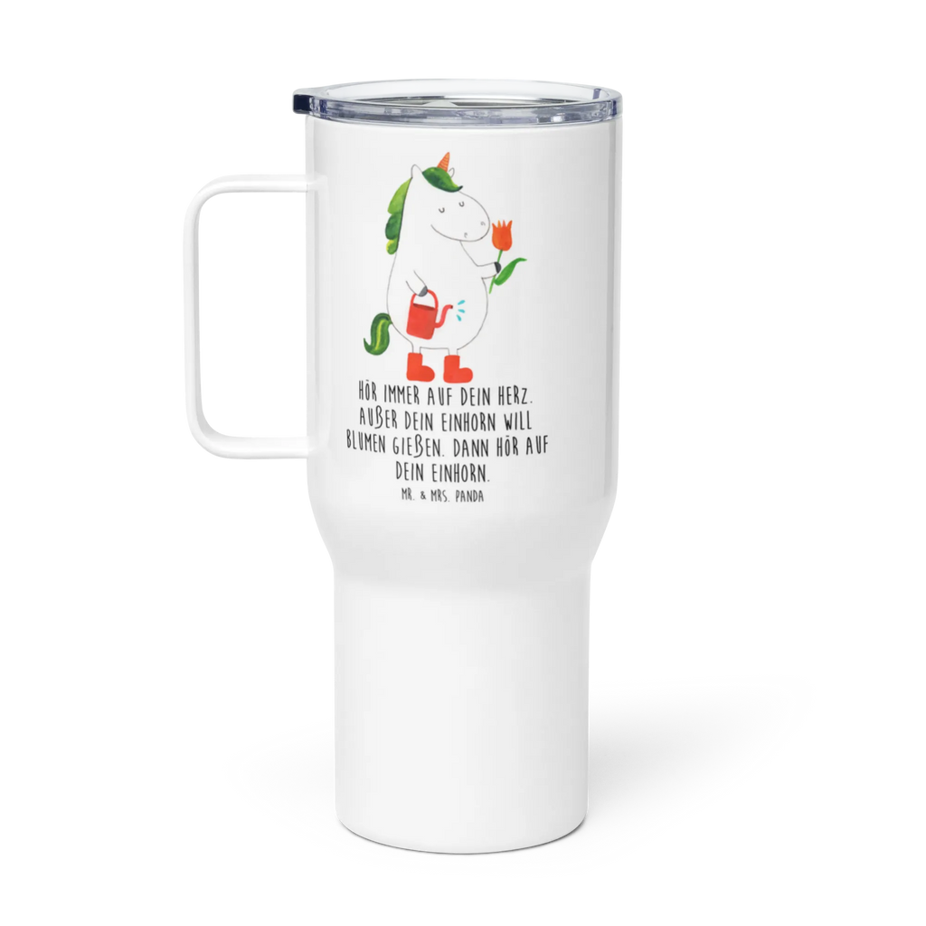 XXL Thermobecher Einhorn Gärtner Autobecher, Großer Thermobecher, Jumbo Becher, XL Thermobecher, XL Reisetasse, Reisebecher, Unicorn, Einhorn, Einhörner, Einhorn Deko, Giesskanne, Blume, Gießkanne, Lebenslust, Stiefel, Freundin, Luftballon, Freude, Garten