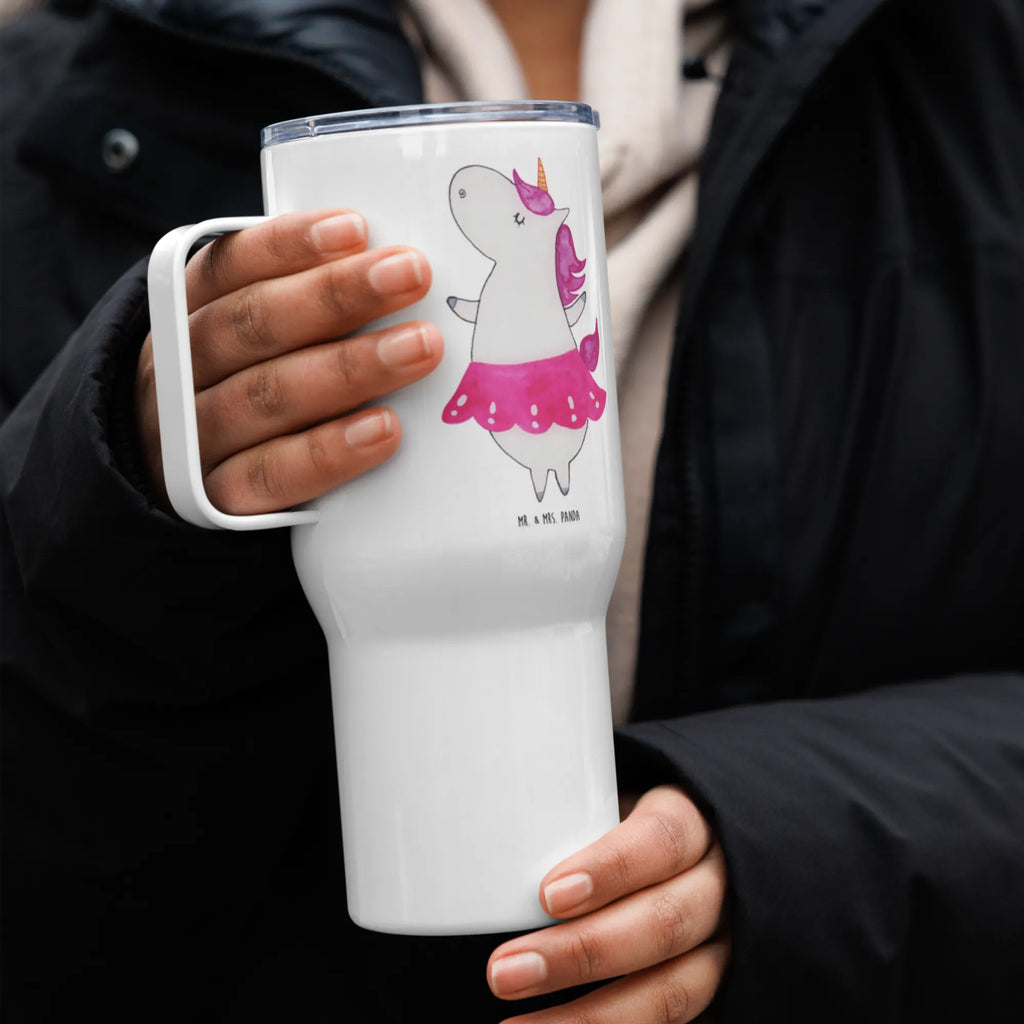 XXL Thermobecher Einhorn Ballerina XL Reisetasse, Jumbo Becher, Autobecher, Thermobecher, Reisebecher, XL Thermobecher, Großer Thermobecher, Einhorn, Einhörner, Einhorn Deko, Unicorn, Tänzerin, Lebenslust, Wohnung, Geburtstag, Lebensfreude, Spaß, Ballerina, Party, Tanzen, Feiern