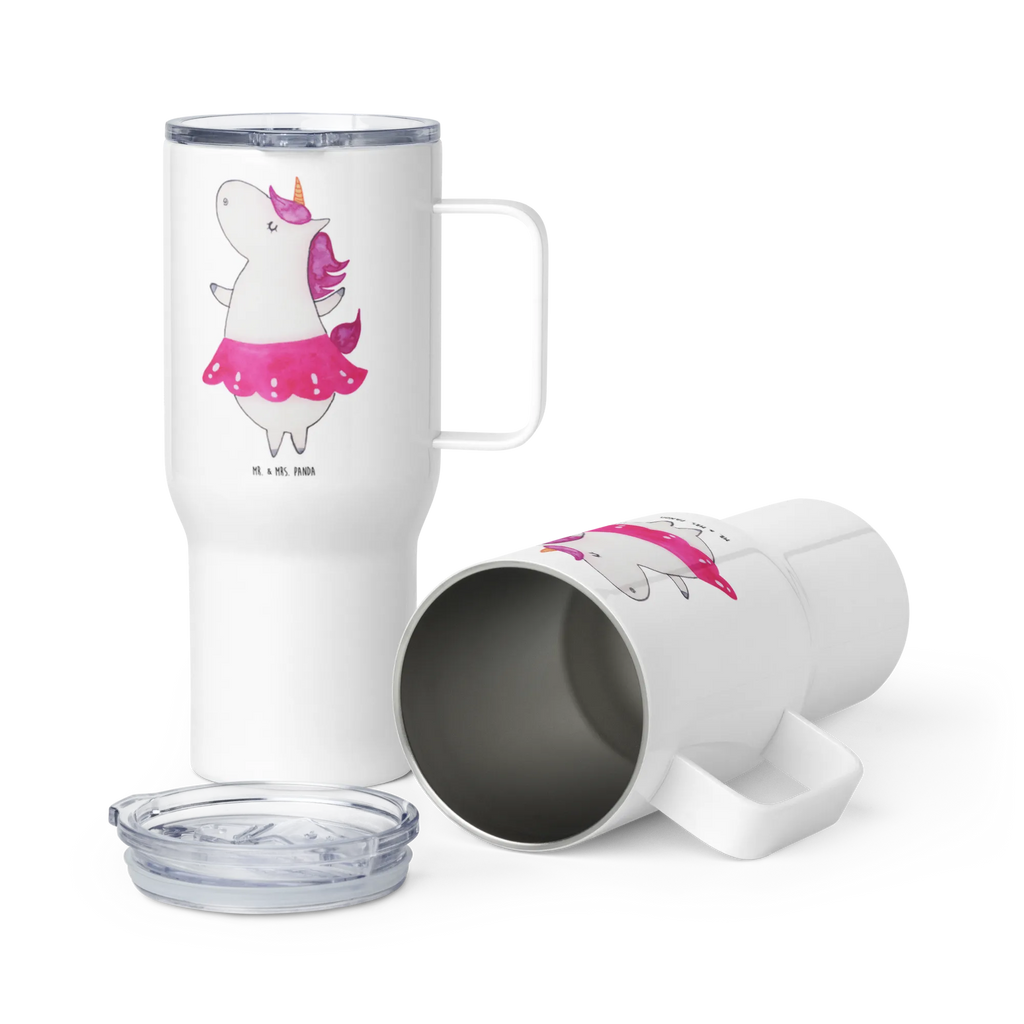 XXL Thermobecher Einhorn Ballerina XL Reisetasse, Jumbo Becher, Autobecher, Thermobecher, Reisebecher, XL Thermobecher, Großer Thermobecher, Einhorn, Einhörner, Einhorn Deko, Unicorn, Tänzerin, Lebenslust, Wohnung, Geburtstag, Lebensfreude, Spaß, Ballerina, Party, Tanzen, Feiern