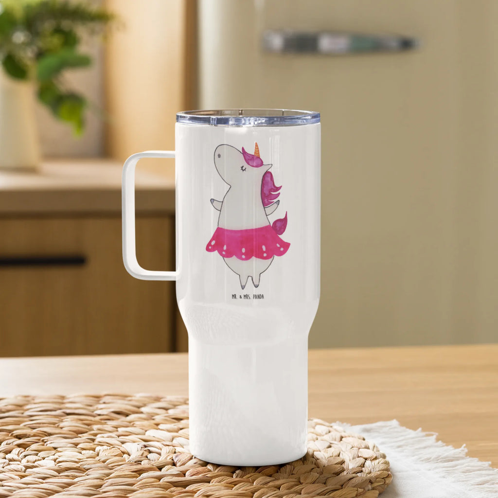 XXL Thermobecher Einhorn Ballerina XL Reisetasse, Jumbo Becher, Autobecher, Thermobecher, Reisebecher, XL Thermobecher, Großer Thermobecher, Einhorn, Einhörner, Einhorn Deko, Unicorn, Tänzerin, Lebenslust, Wohnung, Geburtstag, Lebensfreude, Spaß, Ballerina, Party, Tanzen, Feiern