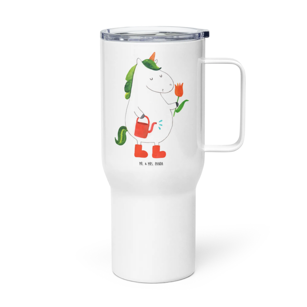 XXL Thermobecher Einhorn Gärtner Autobecher, Großer Thermobecher, Jumbo Becher, XL Thermobecher, XL Reisetasse, Reisebecher, Unicorn, Einhorn, Einhörner, Einhorn Deko, Giesskanne, Blume, Gießkanne, Lebenslust, Stiefel, Freundin, Luftballon, Freude, Garten