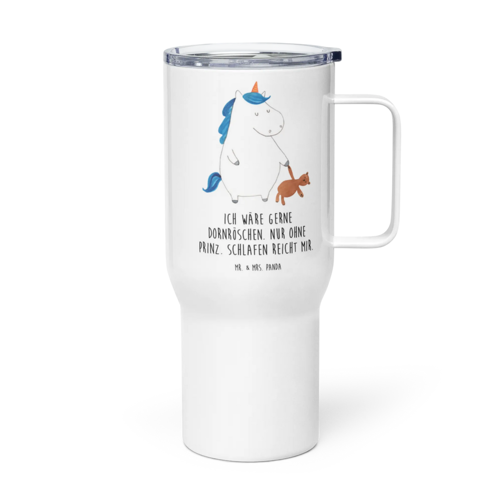 XXL thermal mug unicorn teddy Thermobecher, XL Reisetasse, Autobecher, XL Thermobecher, Großer Thermobecher, Jumbo Becher, Reisebecher, Einhorn, Einhörner, Einhorn Deko, Unicorn, Träumen, gute Nacht, Single, Freundin, Bett, Singleleben, schlafen
