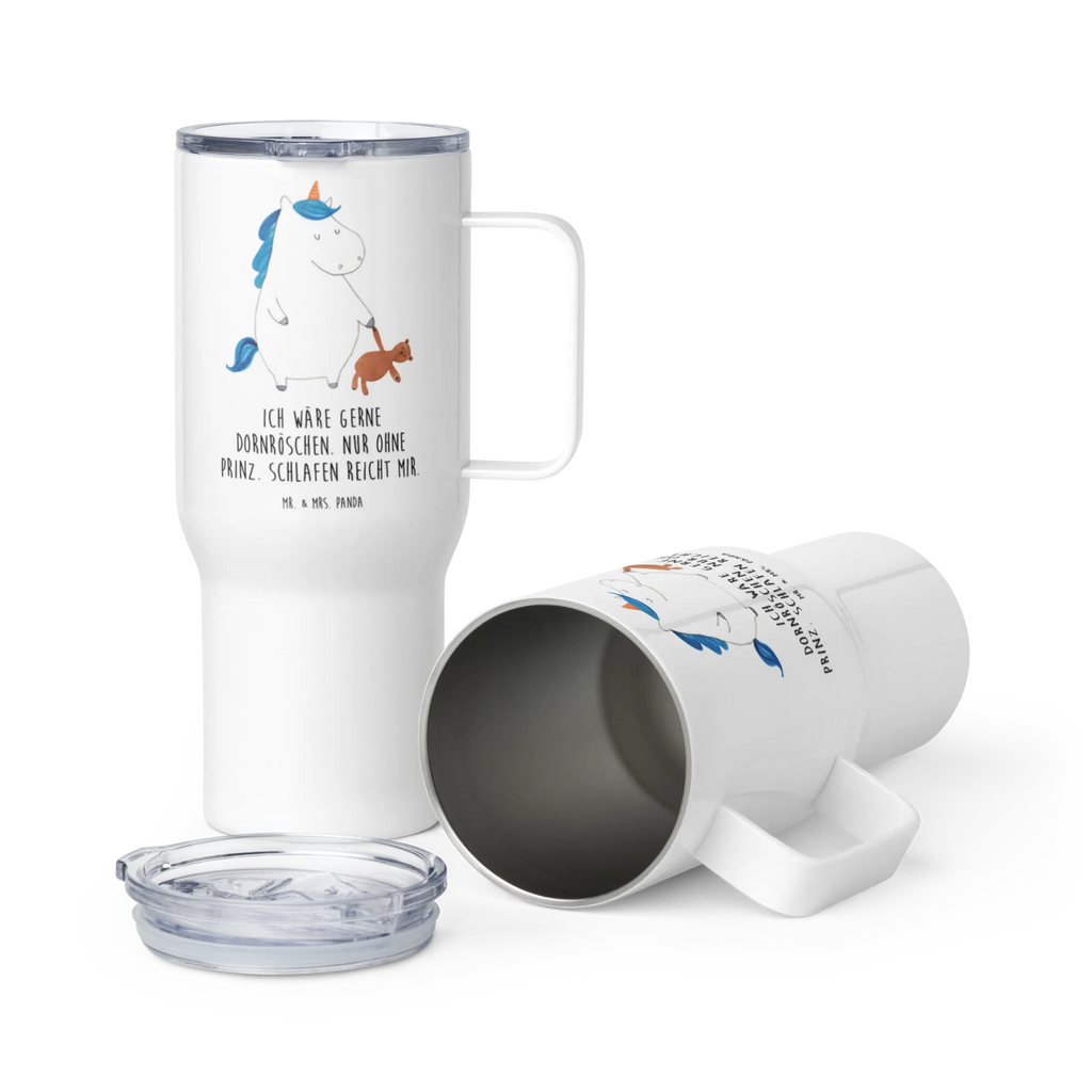 XXL thermal mug unicorn teddy Thermobecher, XL Reisetasse, Autobecher, XL Thermobecher, Großer Thermobecher, Jumbo Becher, Reisebecher, Einhorn, Einhörner, Einhorn Deko, Unicorn, Träumen, gute Nacht, Single, Freundin, Bett, Singleleben, schlafen