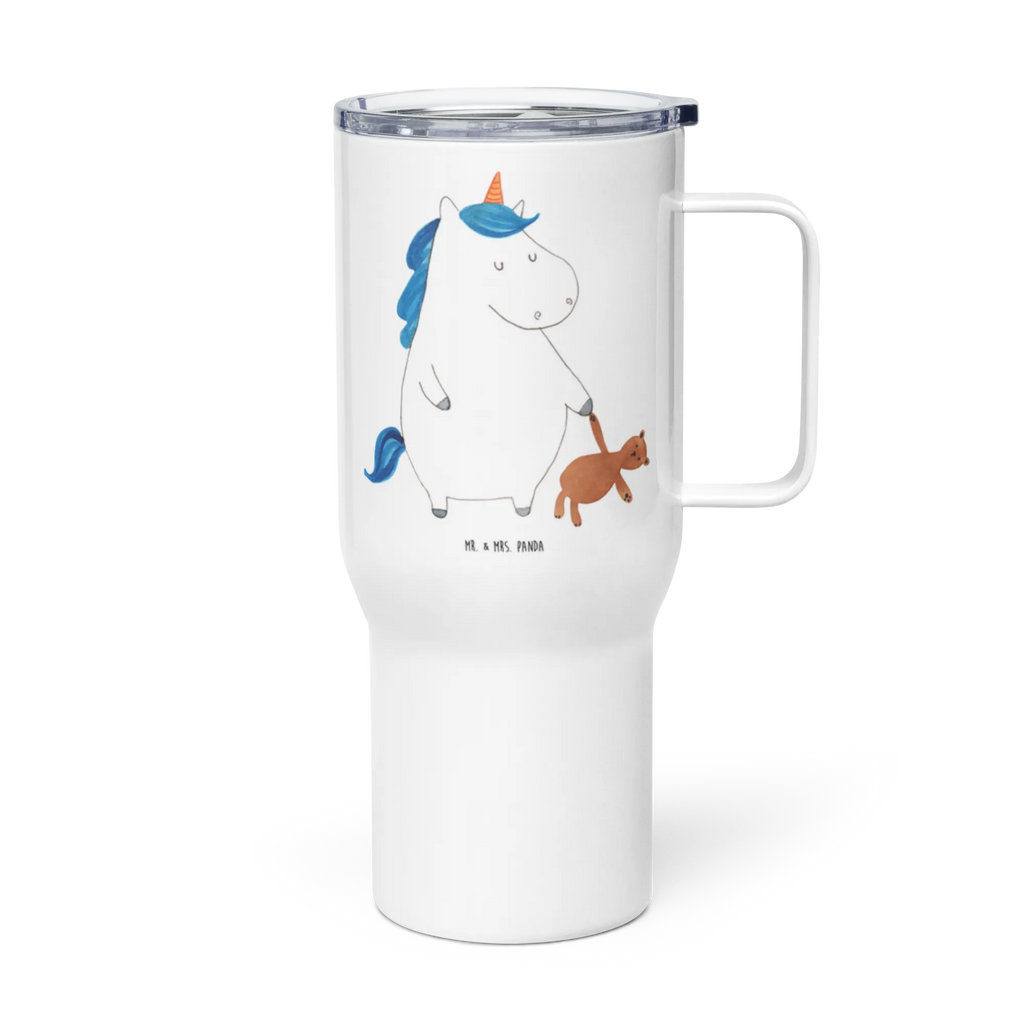 XXL thermal mug unicorn teddy Thermobecher, XL Reisetasse, Autobecher, XL Thermobecher, Großer Thermobecher, Jumbo Becher, Reisebecher, Einhorn, Einhörner, Einhorn Deko, Unicorn, Träumen, gute Nacht, Single, Freundin, Bett, Singleleben, schlafen
