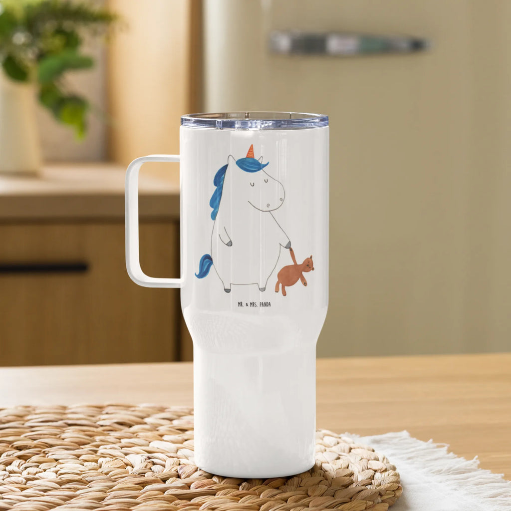 XXL thermal mug unicorn teddy Thermobecher, XL Reisetasse, Autobecher, XL Thermobecher, Großer Thermobecher, Jumbo Becher, Reisebecher, Einhorn, Einhörner, Einhorn Deko, Unicorn, Träumen, gute Nacht, Single, Freundin, Bett, Singleleben, schlafen
