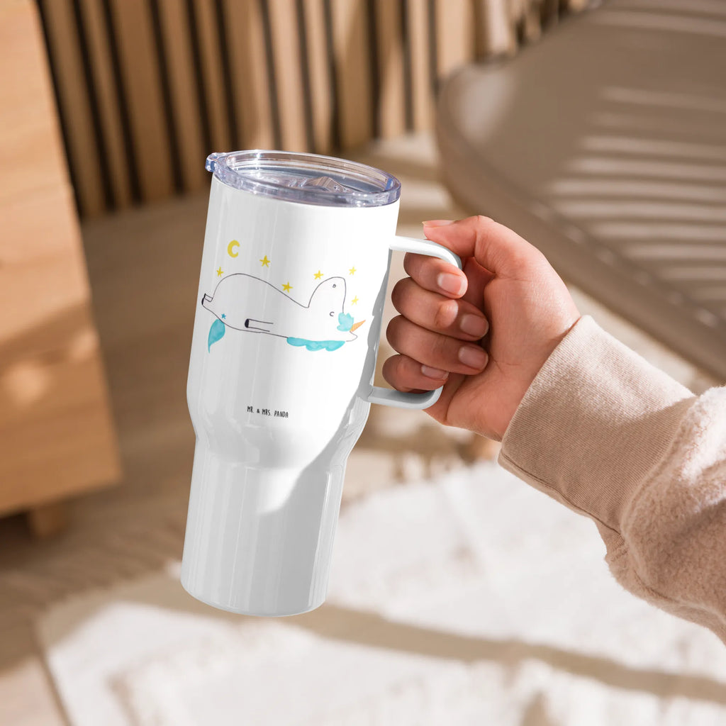 XXL thermal mug unicorn starry sky Jumbo Becher, Autobecher, XL Thermobecher, Thermobecher, Reisebecher, Großer Thermobecher, XL Reisetasse, Einhorn, Einhörner, Einhorn Deko, Unicorn, Sternenhimmel, Verrückt, Dachschaden, Sterne