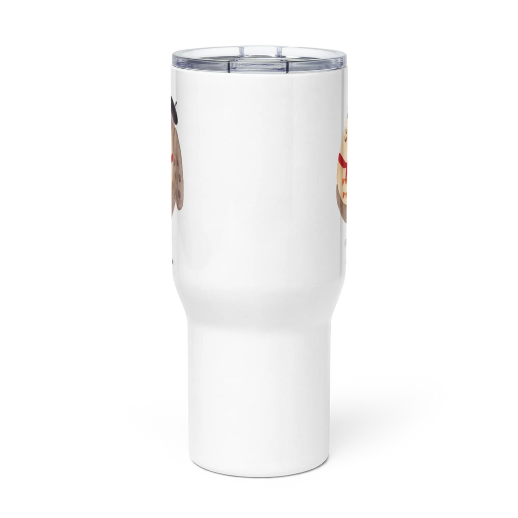 XXL Thermobecher Eule Frankreich XL Thermobecher, XL Reisetasse, Großer Thermobecher, Jumbo Becher, Autobecher, Reisebecher, Eule, Eule Deko, Owl, Hibou, Frankreich, Eulen, Spruch Französisch, Das Leben Ist schön, La Vie Est Belle, Spruch schön