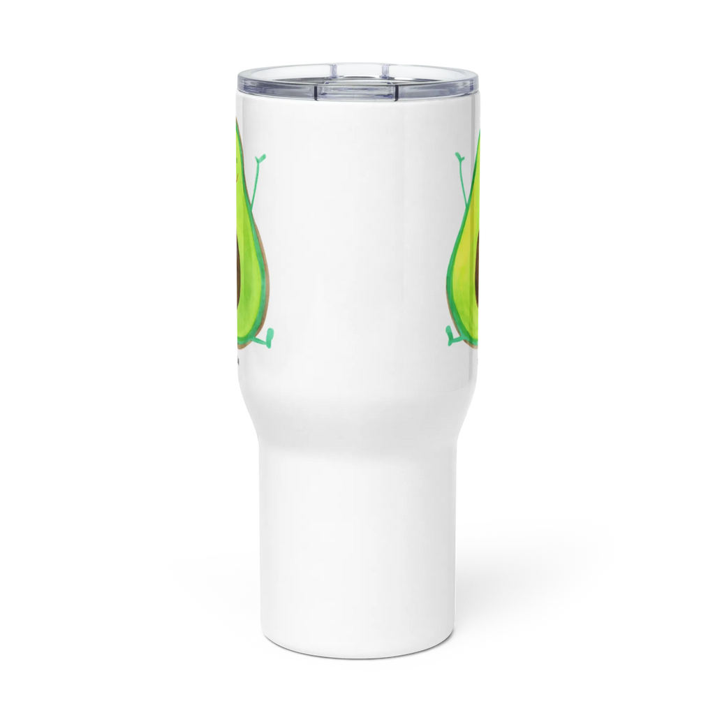 XXL kubek termiczny Awokado Szczęśliwy Großer Thermobecher, XL Thermobecher, Jumbo Becher, Reisebecher, XL Reisetasse, Autobecher, Thermobecher, Avocado, Veggie, Vegan, Gesund, Chaos