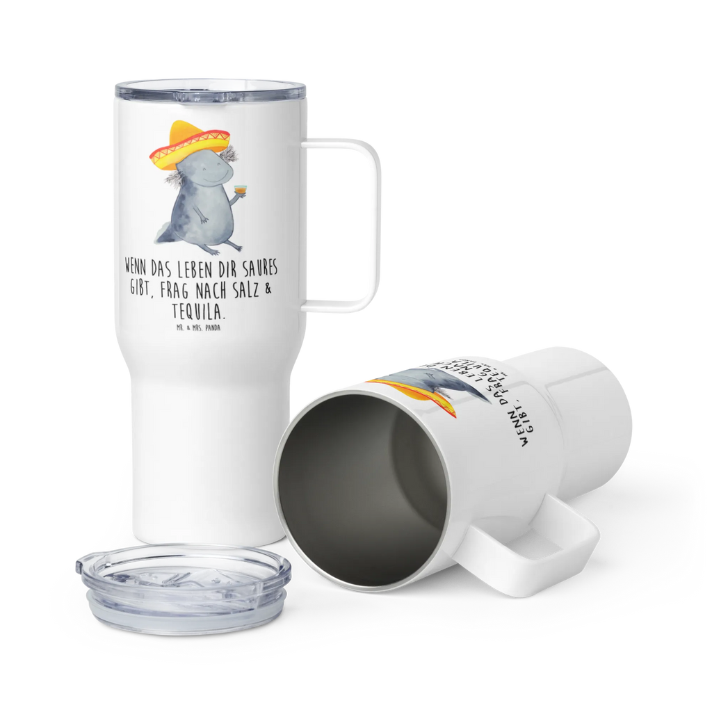 XXL thermal mug axolotl tequila Autobecher, XL Thermobecher, Großer Thermobecher, Reisebecher, XL Reisetasse, Jumbo Becher, Thermobecher, Axolotl, Molch, Zitrone, Feuerdrache, Axolot, Feuersalamander, Tequila, Spruch, Sombrero, Lurch, Lurche, Motivation, Schwanzlurch, Mexiko, Mexico