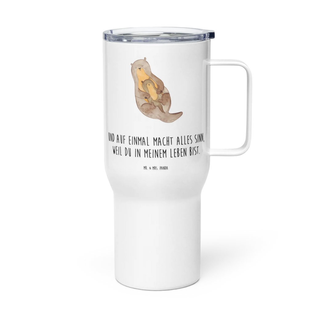 XXL thermal mug otter child Thermobecher, Reisebecher, Jumbo Becher, XL Reisetasse, Großer Thermobecher, Autobecher, XL Thermobecher, Otter, Fischotter, Seeotter, Otter Seeotter See Otter