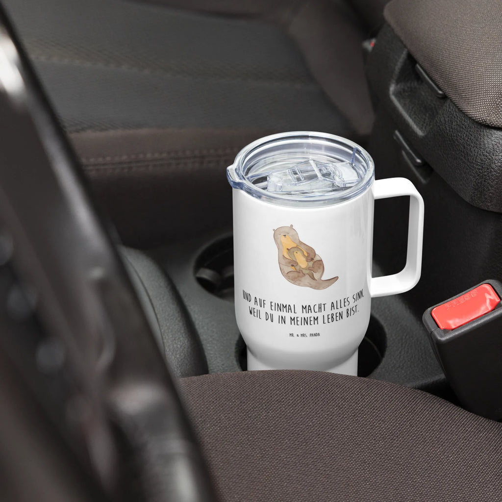 XXL thermal mug otter child Thermobecher, Reisebecher, Jumbo Becher, XL Reisetasse, Großer Thermobecher, Autobecher, XL Thermobecher, Otter, Fischotter, Seeotter, Otter Seeotter See Otter