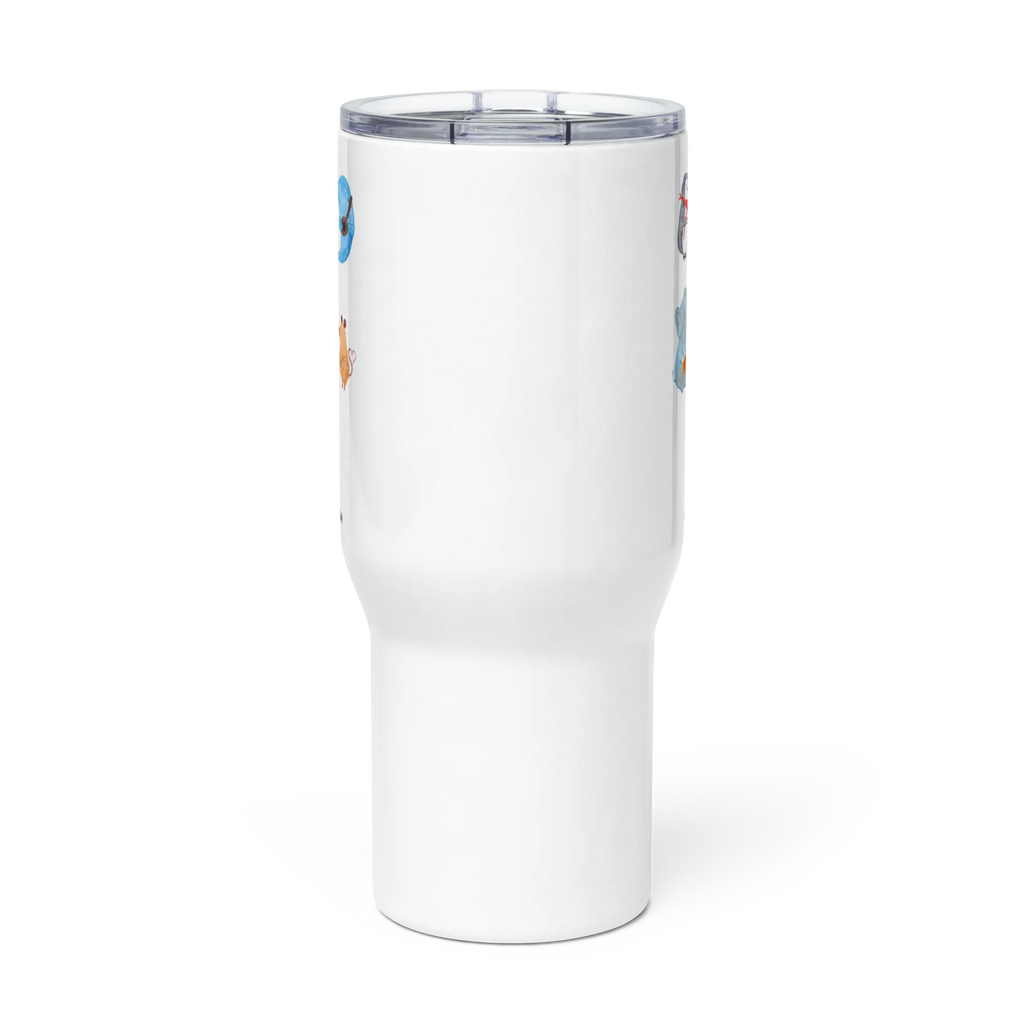 XXL thermal mug Big tape Großer Thermobecher, XL Thermobecher, Reisebecher, XL Reisetasse, Autobecher, Jumbo Becher, Lustige Sprüche, Tiere, Tiermotive, Gute Laune, Maus, Gitarre, Musik, Elefant, Band, Delfin, Triangel, Musikanten, Pinguin, Hund
