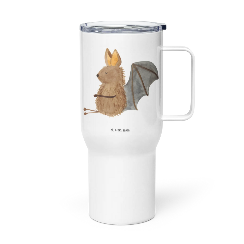 XXL thermal mug bat Sit Großer Thermobecher, Reisebecher, Thermobecher, XL Thermobecher, Autobecher, Jumbo Becher, XL Reisetasse, Tiermotive, Gute Laune, lustige Sprüche, Tiere, Fledermaus, Motivation, entspannen, Fledermäuse