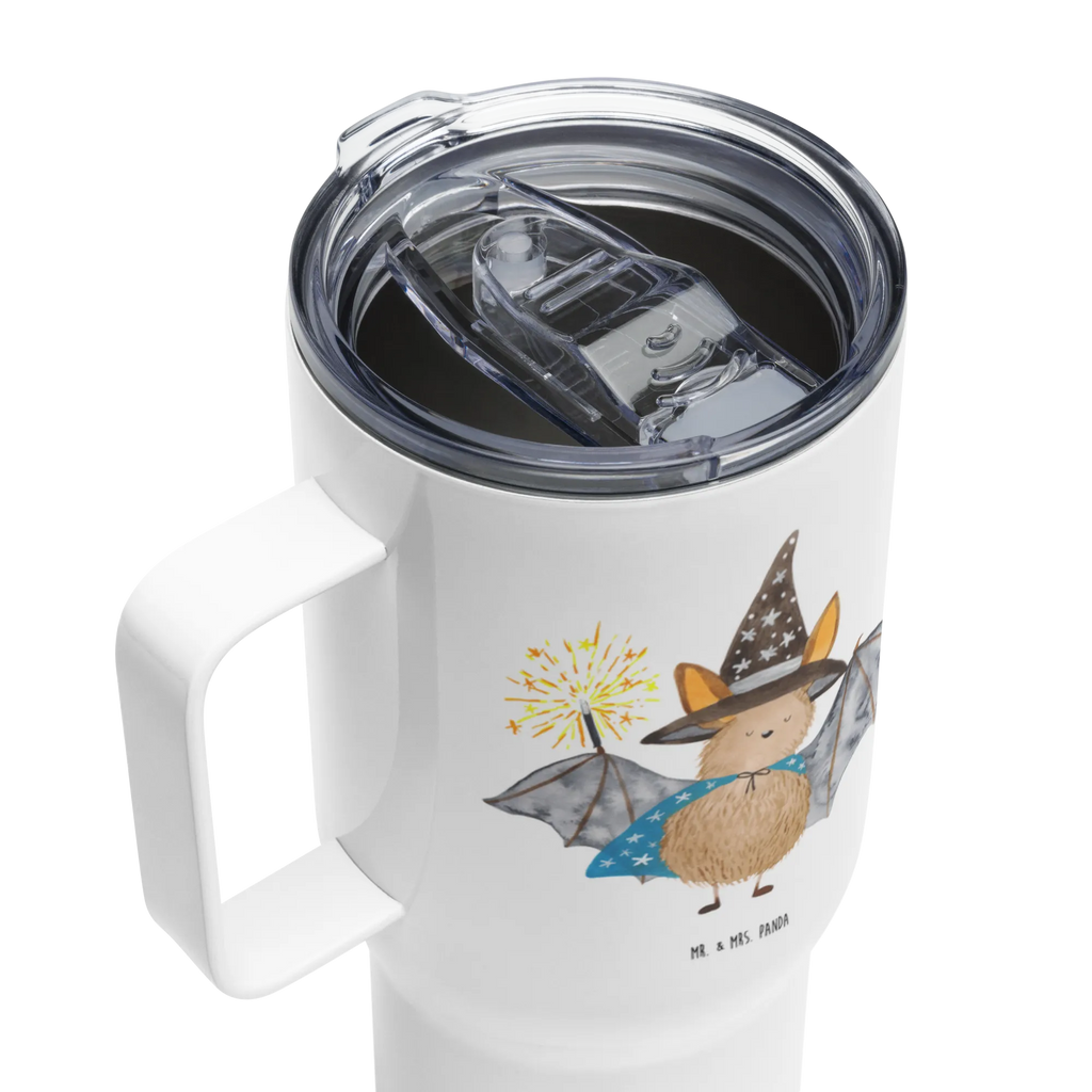 XXL thermal mug bat wizard XL Reisetasse, Thermobecher, Autobecher, Reisebecher, XL Thermobecher, Großer Thermobecher, Jumbo Becher, Tiermotive, Gute Laune, lustige Sprüche, Tiere, Magier, Fledermaus, reinsteigern, Zauberer, Fledermäuse, Frauen