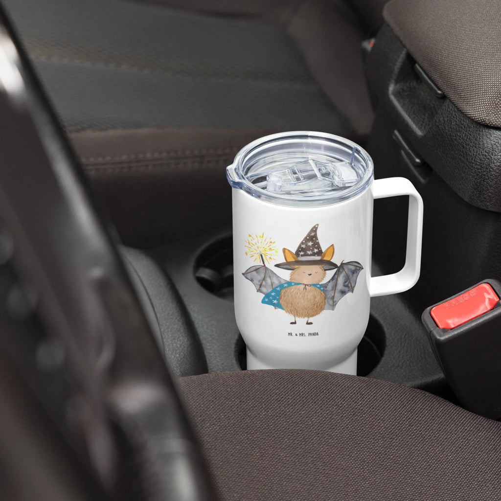 XXL thermal mug bat wizard XL Reisetasse, Thermobecher, Autobecher, Reisebecher, XL Thermobecher, Großer Thermobecher, Jumbo Becher, Tiermotive, Gute Laune, lustige Sprüche, Tiere, Magier, Fledermaus, reinsteigern, Zauberer, Fledermäuse, Frauen