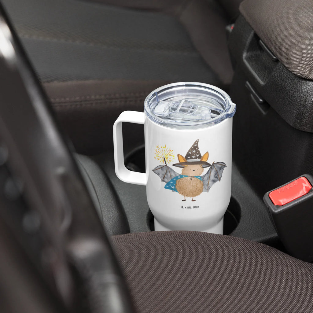 XXL thermal mug bat wizard XL Reisetasse, Thermobecher, Autobecher, Reisebecher, XL Thermobecher, Großer Thermobecher, Jumbo Becher, Tiermotive, Gute Laune, lustige Sprüche, Tiere, Magier, Fledermaus, reinsteigern, Zauberer, Fledermäuse, Frauen