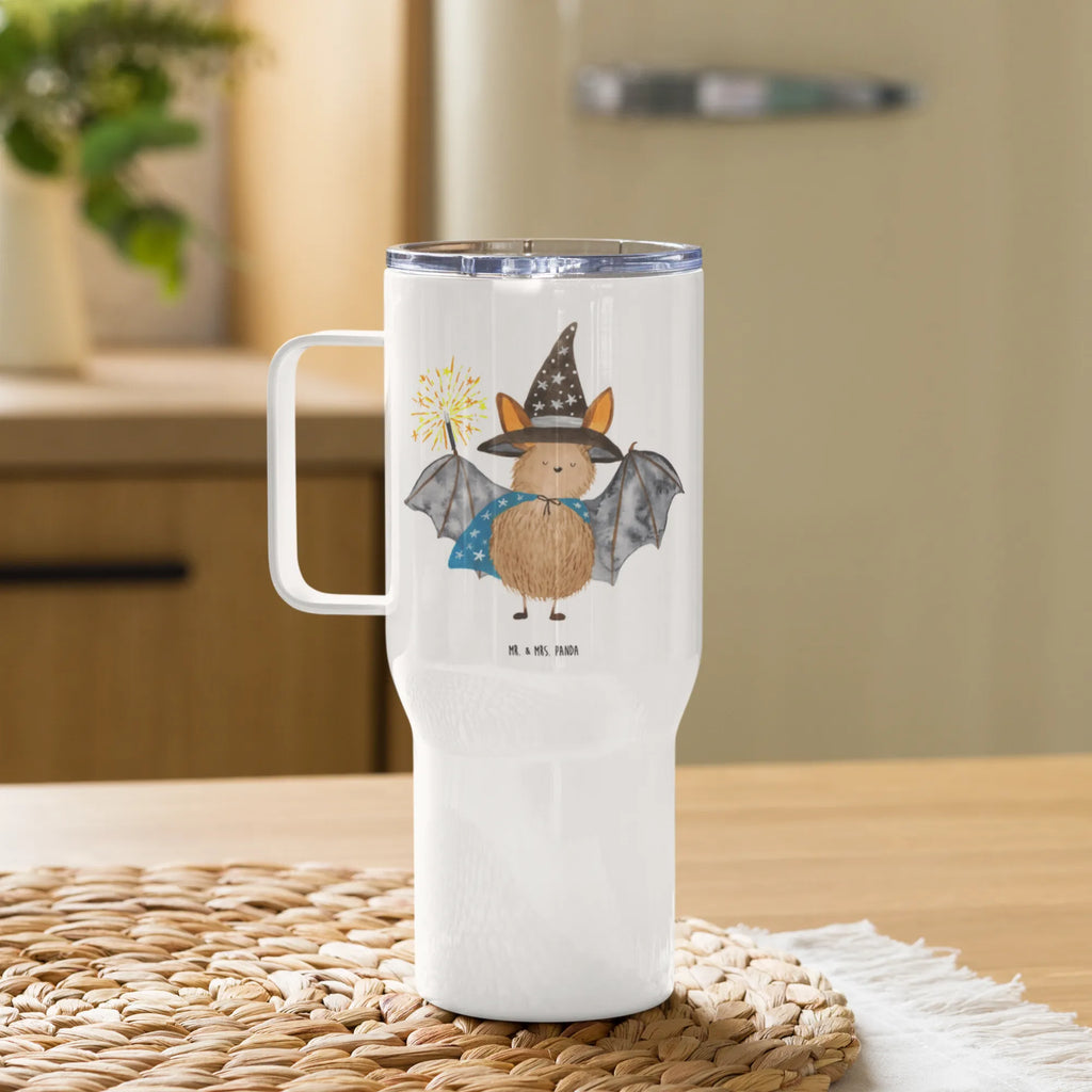 XXL thermal mug bat wizard XL Reisetasse, Thermobecher, Autobecher, Reisebecher, XL Thermobecher, Großer Thermobecher, Jumbo Becher, Tiermotive, Gute Laune, lustige Sprüche, Tiere, Magier, Fledermaus, reinsteigern, Zauberer, Fledermäuse, Frauen