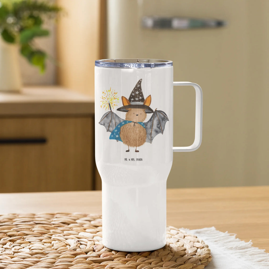 XXL thermal mug bat wizard XL Reisetasse, Thermobecher, Autobecher, Reisebecher, XL Thermobecher, Großer Thermobecher, Jumbo Becher, Tiermotive, Gute Laune, lustige Sprüche, Tiere, Magier, Fledermaus, reinsteigern, Zauberer, Fledermäuse, Frauen